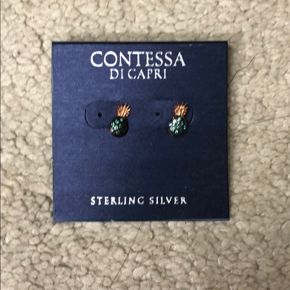 - Contessa di Capri pineapple earrings